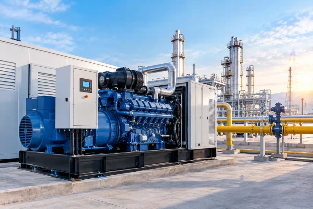 Natural gas generator for industrial power